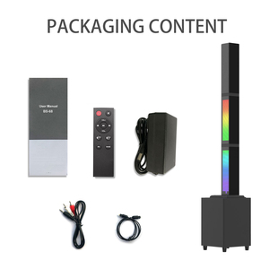 Sistema de barra de sonido para fiestas de 45W, Subwoofer, efectos de luz, micrófonos inalámbricos duales para Bluetooth 5,0, control remoto para películas de Karaoke en casa - Product Image 6