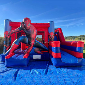 Structure gonflable <span class=keywords><strong>Spiderman</strong></span> GMY Inflatables, aire de jeux gonflable pour enfants, équipement de jeux d'extérieur pour fêtes et événements - Product Image 1