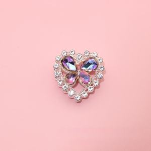 2025 Hot Sale Aurora Love Butterfly Metals Crystal Handmade <b>Pen</b> Beads Luxury Heart Rhinestone for DIY <b>Pen</b> Jewelry Making - Product Image 5