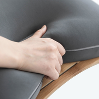 Table portable moderne pour ordinateur portable avec plateforme en bambou, bureau portable en bambou avec coussin et antidérapant pour lit et canapé
