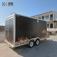 Camion de restauration mobile avec barbecue, remorque de restaurant extérieur, cuisine entièrement équipée, équipement de restauration, remorque à pizzas