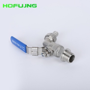 Vanne à bille pneumatique en acier inoxydable 304/316, filetage femelle 1/2'', contrôle du gaz/de l'air/de l'eau/de l'huile, OEM Hofujng, garantie 1 an - Product Image 4