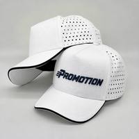 Gorra Trucker Personalizada al por Mayor con Logotipo Promocional, Gorra de Béisbol Estructurada de 5 Paneles con Ventilación Cortada con Láser, Gorra Deportiva para Exteriores