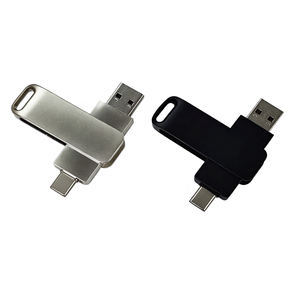 Pen Drive Key Ổ Đĩa <span class=keywords><strong>Flash</strong></span> USB 64GB 32GB OTG Kim Loại USB 2.0 Type C Tốc Độ Cao Miễn Phí Logo In Laser Thẻ Nhớ Otg Usb Type C - Product Image 3