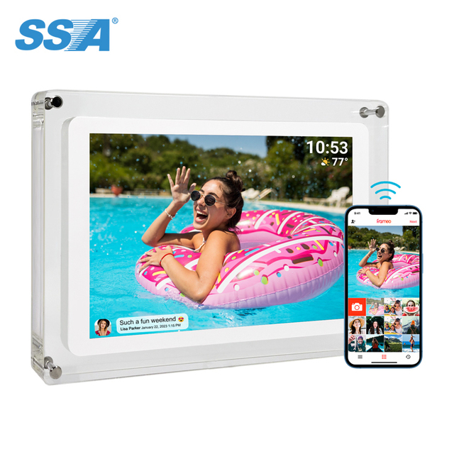 10.1 Inch Touch Screen Frameo WiFi Acrylic Digital Photo Frame