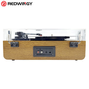 온라인 레코드 플레이어 구매 50 미만 휴대용 빈티지 축음기 블루투스 비닐 플레이어 스피커 전원 스피커 턴테이블 - Product Image 6