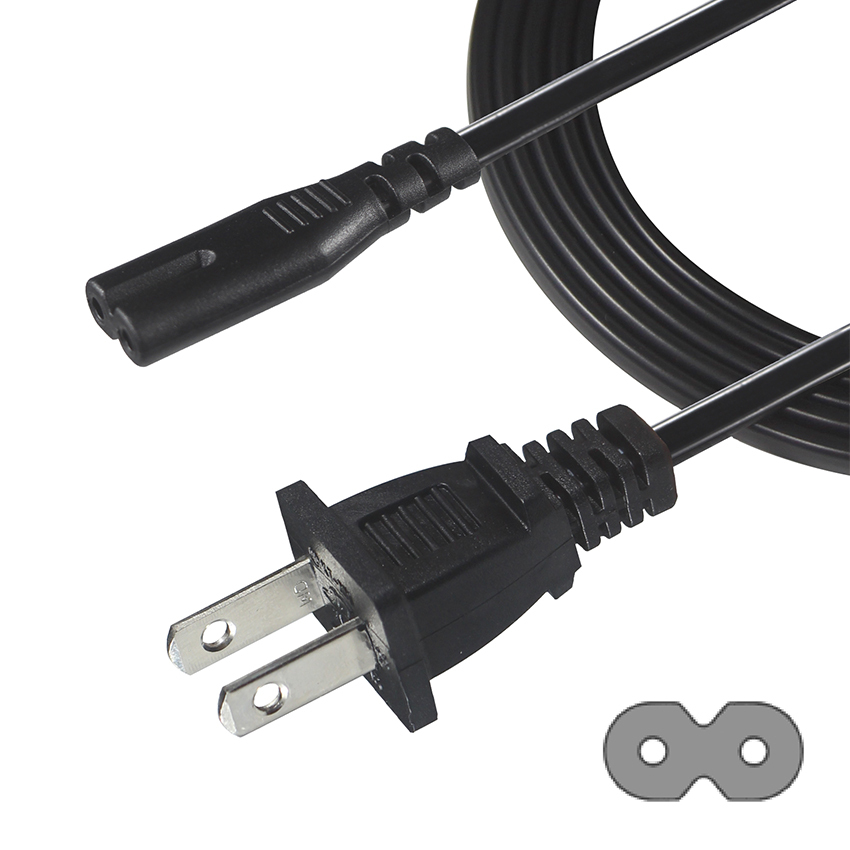 Lindy 2 m con presa UK spina a IEC C7 cavo di alimentazione a 3 pin, colore: nero