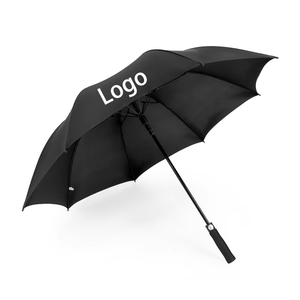 Meilleures ventes de grands parapluies de golf en plein air 8K à barre droite étanche logo personnalisable UV semi-automatique cadeau en gros - Product Image 2