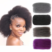 Rebecca DreadLocks pacchetto grezzo treccia capelli umani extension Remy Crochet 100% vergine Afro crespo capelli umani alla rinfusa per le donne
