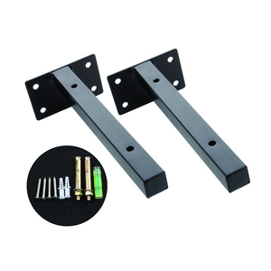 Furniture Heavy Duty Floating Shelf Bracket Decorative Industrial Iron Black <b>Wall</b> Shelving Bracket - Product Image 3