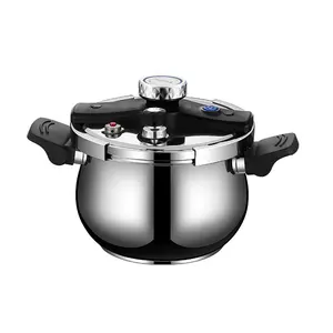 New Arrival Stainless Steel 4L Belly Shape Pressure Cooker Food Grade Aluminum with Bakelite Handle for Gas Induction Stoves