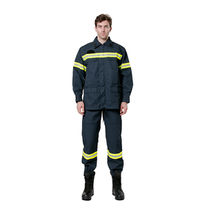 Veste et pantalon de sécurité en tissu Aramid IIIA imperméable, vêtements de protection contre les arcs électriques pour les pompiers, les travailleurs du pétrole et du gaz, vêtements de soudage ignifuges <span class=keywords><strong>FR</strong></span> - Product Image 1