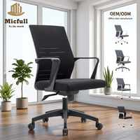 Chaise de bureau ergonomique en maille intégrale de haute qualité à prix de gros pour visiteurs, avec soutien lombaire, fournie par le fabricant