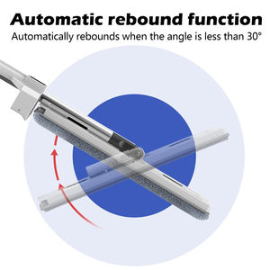 Serpillère plate de grande taille de 42 cm <span class=keywords><strong>sans</strong></span> lavage à la main, serpillère en microfibre pour sols, serpillère à essorage humide et sèche, absorbante, pour le nettoyage des sols, des carreaux, des outils ménagers - Product Image 5