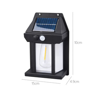 Lampe murale solaire d'extérieur Huichu 0,5W, lumière chaude, filament de tungstène, étanche, décoration de cour et de jardin - Product Image 2