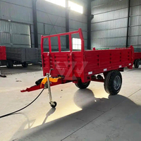 Remorque agricole à 2 essieux pour tracteur, mini-remorque agricole, remorque basculante utilitaire de 2, 3, 5, 10, 20 tonnes, pour utilisation agricole
