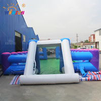 WINSUN Jeu de football gonflable géant interactif d'extérieur CE Commercial, terrain de football en PVC pour adultes, sans plomb, ignifuge et étanche