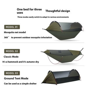 सुपर लाइटवेट एंटी-रोलोवर एंटी-मच्छर डोमेटरी छात्र लटका कुर्सी डबल यात्रा उपकरण आउटडोर हैममॉक स्विंग - Product Image 2