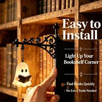 Lampe de bibliothèque LED suspendue vintage avec base de type serre-livres, lumière chaude pour la maison et le bureau