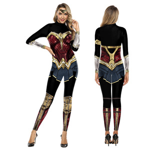 Ligue de justice européenne et américaine Cosplay Costume une pièce pour <span class=keywords><strong>femme</strong></span> Costumes de performance de scène - Product Image 3
