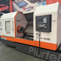 PLURTEL TCK50A-1500 Torno CNC horizontal automático de un solo husillo, directo de fábrica, con control Fanuc GSK, 220V, bancada inclinada, para trabajos pesados