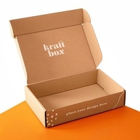 Custom Folding Wellpappe Mailer Board Recycelbare Verpackungs box für Kleidung T-Shirts Socken Pelz mit Express versand
