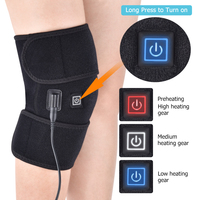Genouillère chauffante USB avec sac de transport, coussinets chauffants électriques pour le genou, masseur thérapeutique pour soulager la douleur de l'arthrite