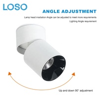 LOSO Haute Luminosité Pliable Hôtel Magasin Bureau Aluminium 10W 15W 20W Plafond Spot LED monté en surface