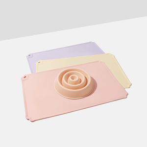 Waterproof Eco-friendly Modern Design Food-Grade Collapsible <b>Silicone</b> Feeding <b>Mat</b> Keep Feeding Area Clean for Camping - Product Image 2