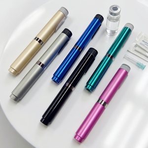 Reusable Metal V2 Injection Pen Portable Travel Multiple Color Options with Glass Cartridge Packaging Storage <b>Tool</b> <b>Box</b> - Product Image 1