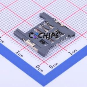 SIM-217 SIM Card Connector SMD Connector Plug-In Type Mini SIM Card Card Holder 1.8mm - Product Image 2