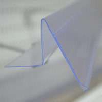 Glass Wood Shelf Edge Grip Strip Shelf Mounting Data Strip Price Talker Shelf Top Label Holder Sign Display Clip