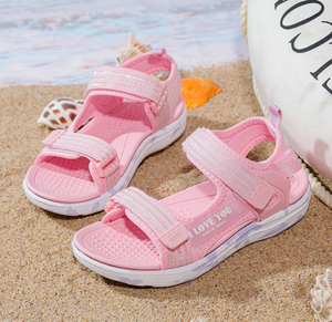 Venta al por mayor 2025 Summer Kid Unique Print Jelly Sandal para niños Outdoor Fabric Straps Girl <span class=keywords><strong>Fabula</strong></span> Beach Colorful Children's Shoes - Product Image 4