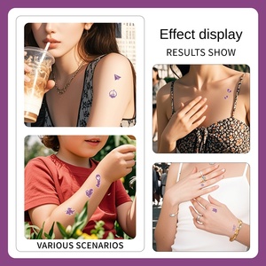 Verano playa viaje esencial transfronterizo UV CAMBIO <span class=keywords><strong>DE</strong></span> Color tatuaje pegatinas papel protector solar detección <span class=keywords><strong>para</strong></span> aplicación corporal - Product Image 4