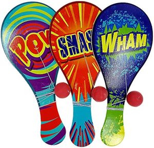 Wooden-Paddle <strong>Ball</strong> with <strong>String</strong> Vintage Retro Toys Paddle <strong>Ball</strong> Set - Product Image 1