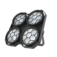 Projecteur PAR COB 2-en-1 4x100W à 4 yeux, lumière d'ambiance DMX512, éclairage de scène LED, effet wash, lumière blinder pour DJ, discothèque, fête