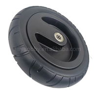 Roue de poussette de 8 pouces, roue de chariot, pneu en mousse PU