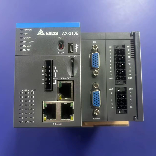 Delta AX-316EA0MA1T AX-3 Series Motion Controller 16-Axis EtherCAT Programmable Automation Controller Industrial CPU Unit
