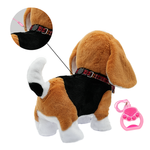 Sıcak satış interaktif elektronik yürüyüş Pet peluş oyuncak dolması havlayan köpek oyuncak genç çocuklar için - Product Image 5