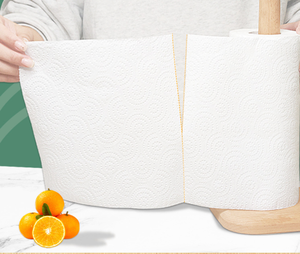 Rouleau de <span class=keywords><strong>papier</strong></span> absorbant de cuisine blanc imprimé gaufré, jetable et réutilisable, serviettes en <span class=keywords><strong>papier</strong></span> industrielles - Product Image 5