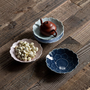 <b>Ceramic</b> Lotus Shaped <b>Plate</b> Porcelain Flower Design For Tea Snack Wedding Home Use Fruit Dessert Dish - Product Image 3