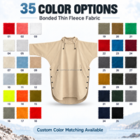 Poncho OEM Light Storm imperméable à manches chauve-souris, robe de change à séchage rapide avec doublure en polaire fine pour la natation, le surf et les voyages