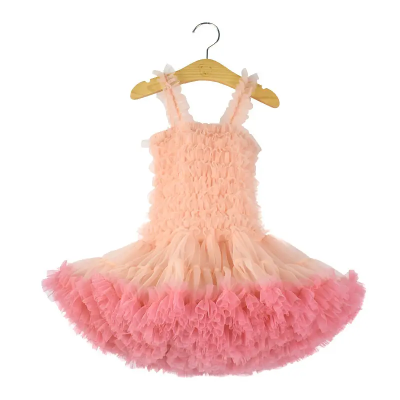 थोक बेबी लेयर बैले स्कर्ट जन्मदिन टूटू ड्रेस बच्चों के लिए बेबी लेस स्लिप ड्रेस
