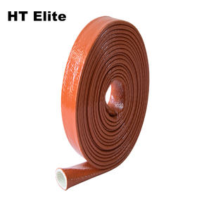 Hoge Temperatuur Glasvezel Brandwerende Mouw Slang Siliconen Gecoate Vlamvertragende Sleeving - Product Image 1