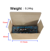 Carte mère audio D20 de qualité robuste avec cadre en fer noir, Bluetooth, USB, TF, double microphone, télécommande, amplificateur de puissance pour autoradio
