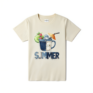 T-Shirt Unisex 100% Cotone 210GSM con Stampa DTF, Maglietta Casual Traspirante da Uomo - Product Image 2