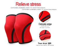Genouillères de compression en néoprène léger et respirant de 7 mm PreNext Find Similar Icon Custom Logo pour adultes, idéales pour la musculation