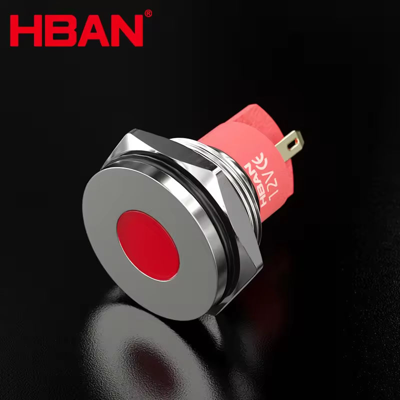 12 V |   LED rouge |   Classe de protection IP67 |   Tête plate