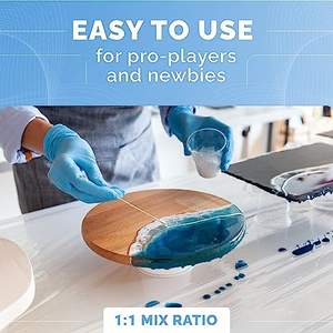 Snelle Set Geel Resistente Diy Epoxyhars 1:1 Kristalheldere Starterkit Voor Beginners Sieraden Maken Resina Kunst Ambachten Epoxica - Product Image 5