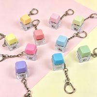 1 pièce Mini Clavier Jouet Anti-stress Lumineux LED 13 Couleurs Boutons Amusants Anti-stress Porte-clés Portable